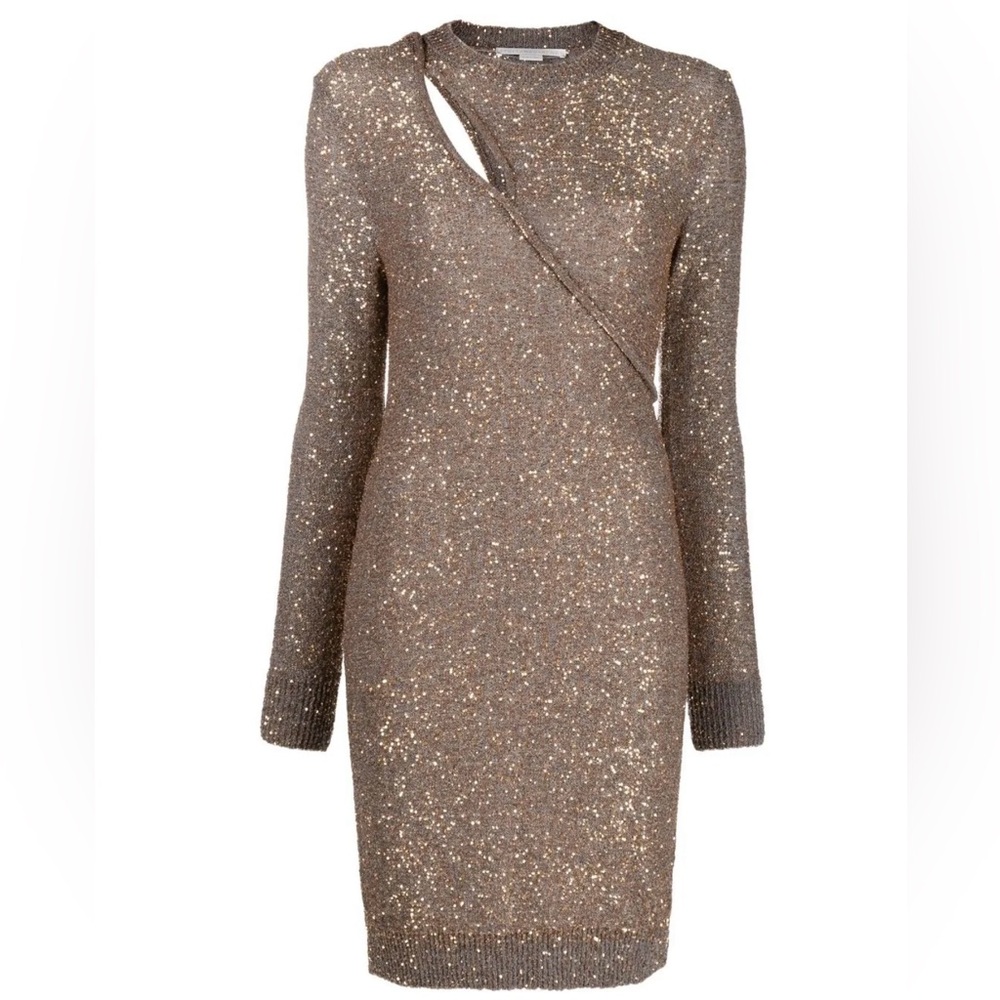 Stella McCartney Sequin Knitted Mini Dress